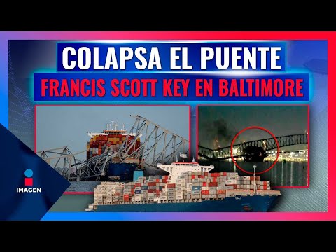 Carguero choca contra columna del puente Francis Scott Key en Baltimore | Noticias con Francisco Zea
