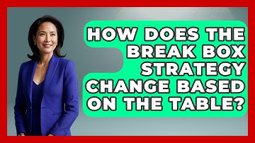 How Does The Break Box Strategy Change Based On The Table? - Billiards Hustlers