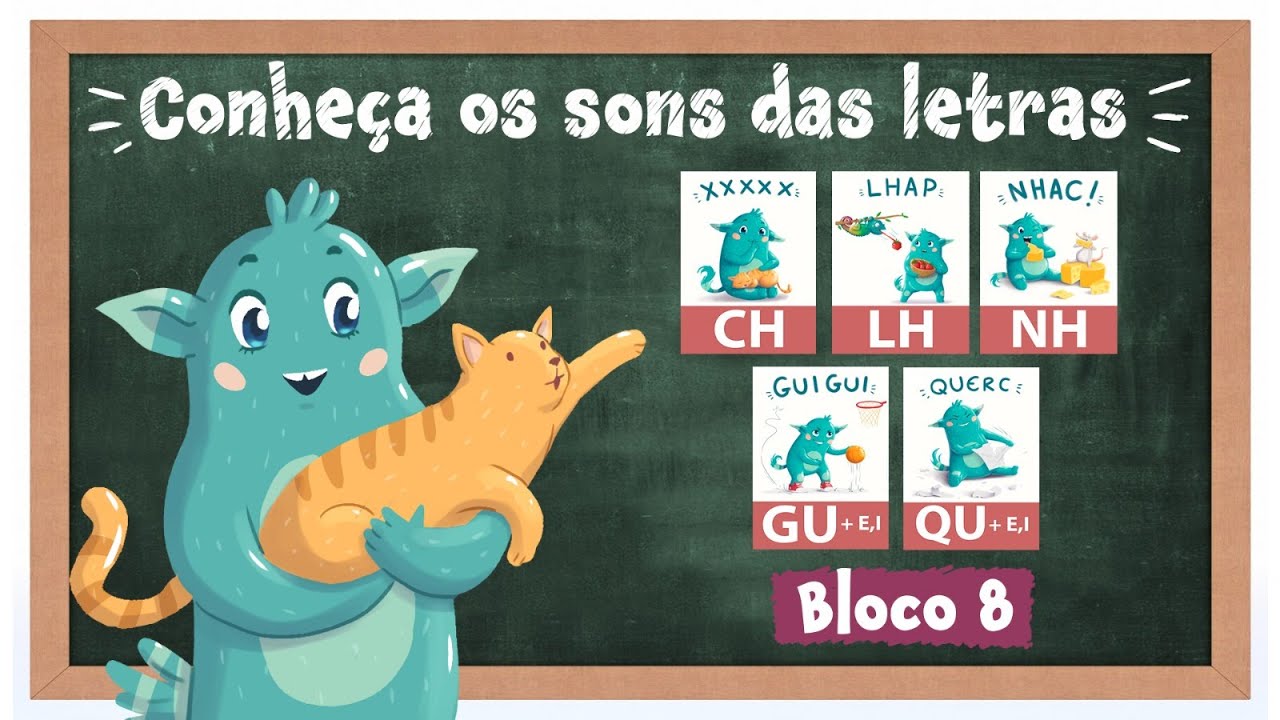 BEBETO E SONS DO ALFABETO - LETRAS CH, LH, NH, GU(e-i), QU(e,i)