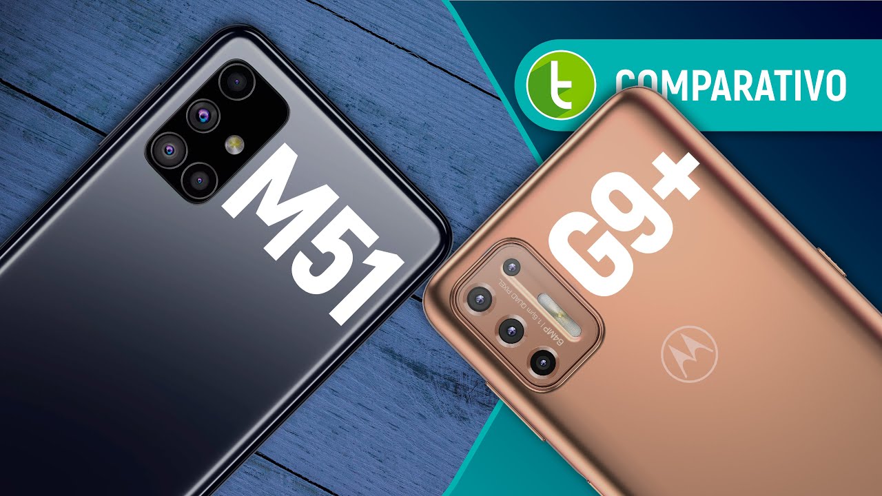 GALAXY M51 vs MOTO G9 PLUS: qual o MELHOR INTERMEDIÁRIO, Samsung ou Motorola?  | Comparativo - YouTube