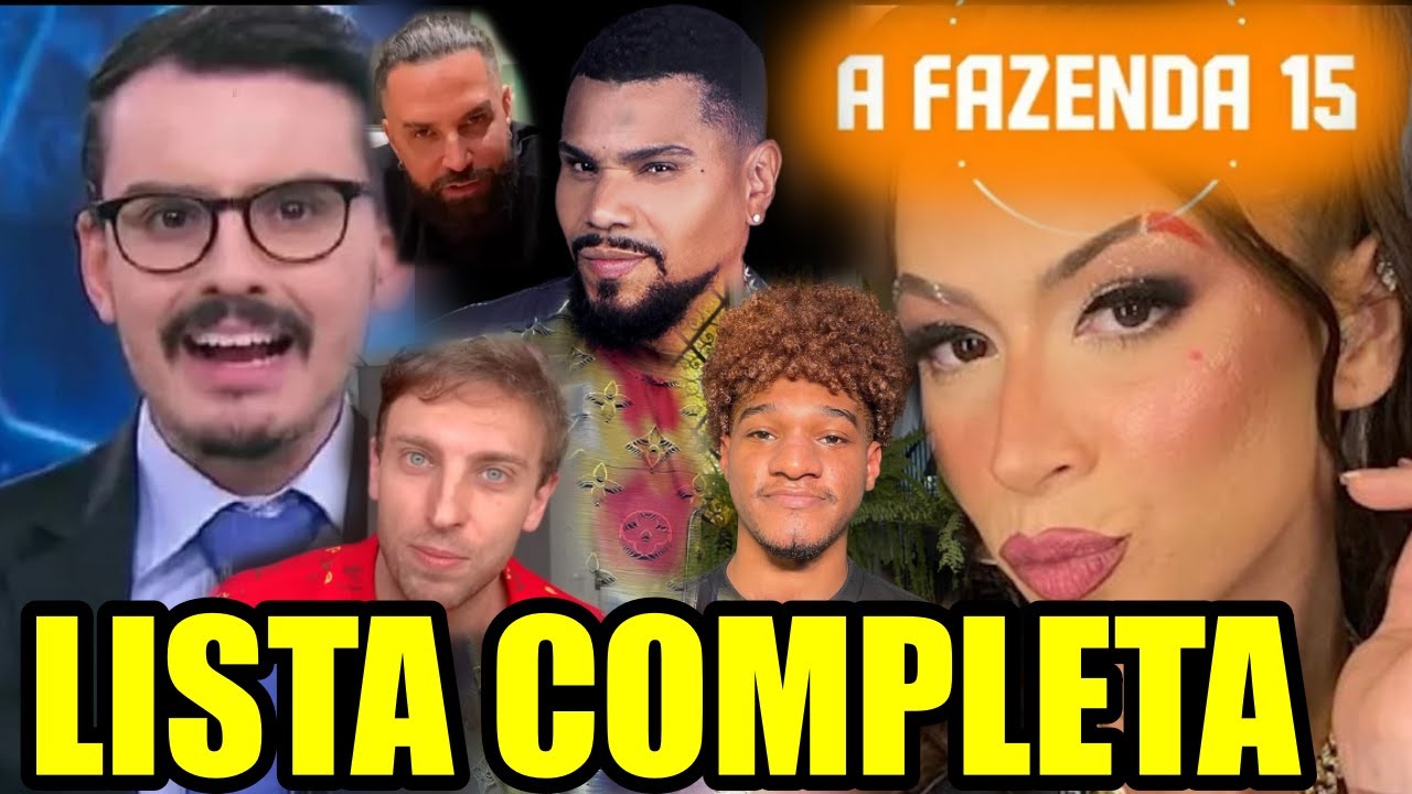 A FAZENDA 2023: Vazou a Lista de Participantes da Fazenda 15 !!! 