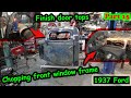 Finishing door tops and chopping front window frame on the 1937 Hot Rod Part 15