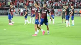 Cristiano ronaldo gets angry when some fans shouting him messi messi