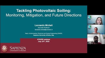 "Tackling PV Soiling webinar with ATARRI Project  |  Associate Professor Leonardo Micheli