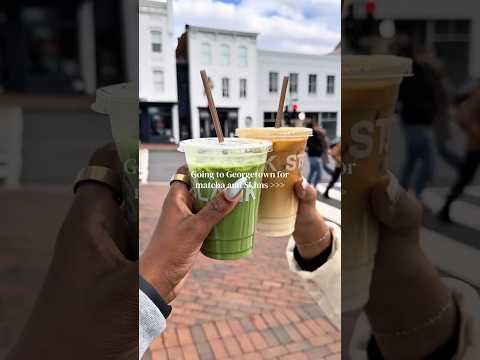 Matcha, skims, & walking around Georgetown is literally the perfect day! 🍵🛍️