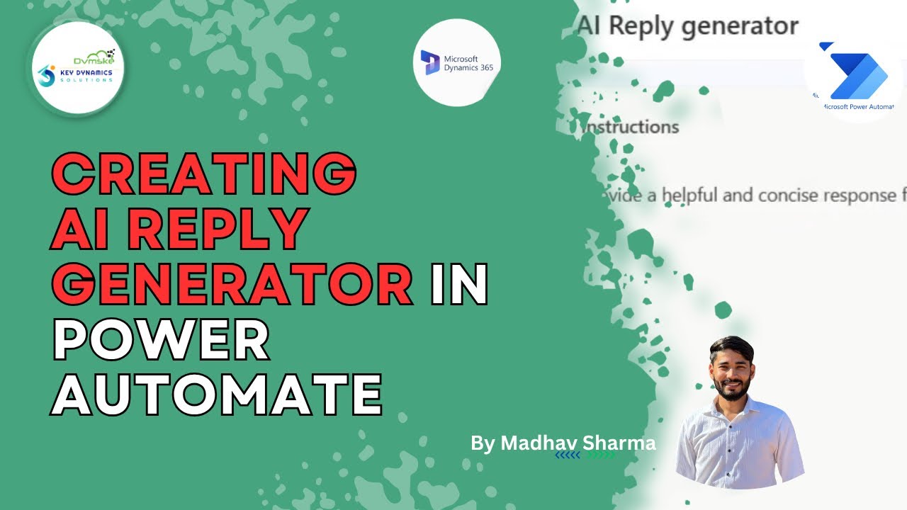 How to create AI Reply Generator in Power Automate|| 50