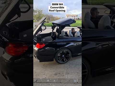 BMW M4 Convertible Roof Opening #shorts #bmwm4