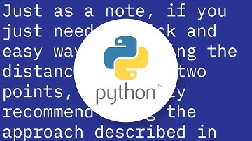 Getting distance between two points based on latitude/longitude
