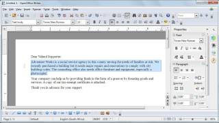 CAT 10 Word Processing OpenOffice Writer - 5 Selecting Text