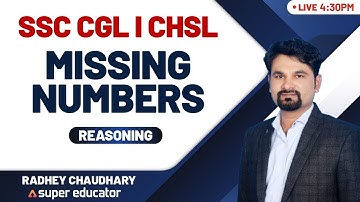 Reasoning by Radhey Sir I Missing Numbers | SSC CGL | CHSL 2020 | Super Educator