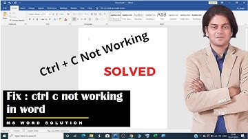 ctrl c not working in word | ctrl c not working | ctrl + c not working