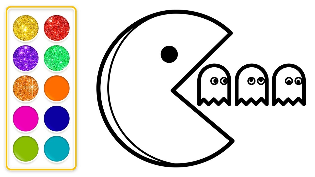 Pac Man Coloring Colorings Printable Pac Man Coloring Colorings Printable