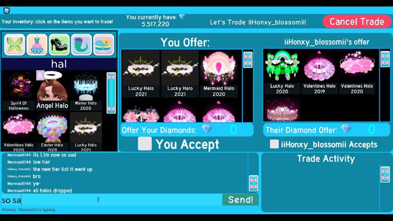 IMAGINE SCAMMING IN ROYALE HIGH... (EXPOSING A SCAMMER)