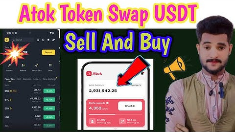 Atok App Full Guide | How to Swap Atok Coin to USDT & Send Step by Step