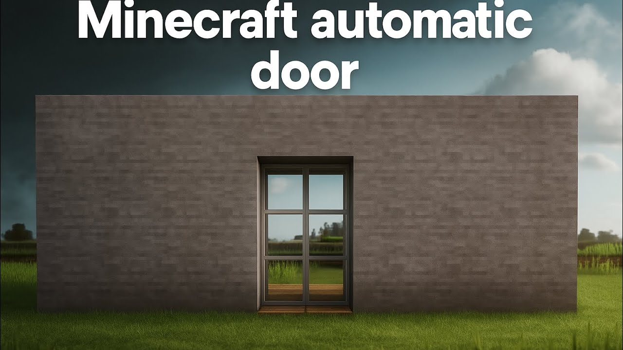 How to Minecraft automatic door|Minecraft red stone door|automatic door ...