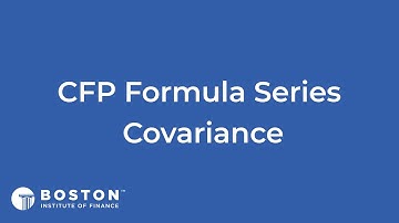 CFP Formulas: Covariance