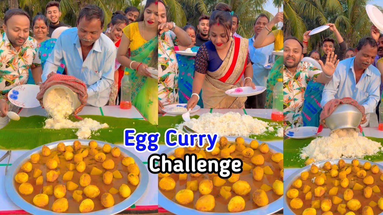 আজ পেট ভরে খাও ডিম ভাত 😂  Funny Challenge Video