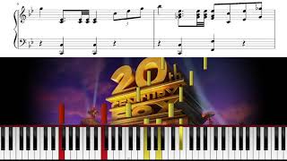 20th Century Fox Fanfare - Piano Tutorial & Sheets