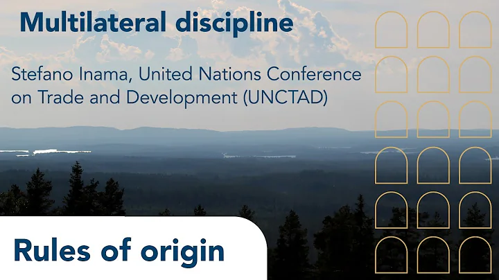 Rules of Origin | Episode 4 | Multilateral Discipline | Stefano Inama, UNCTAD