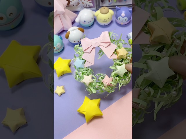 フワフワ折り紙リースNEW!