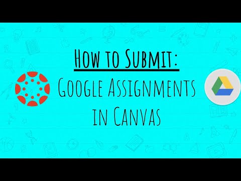 how to submit a google assignment in canvas