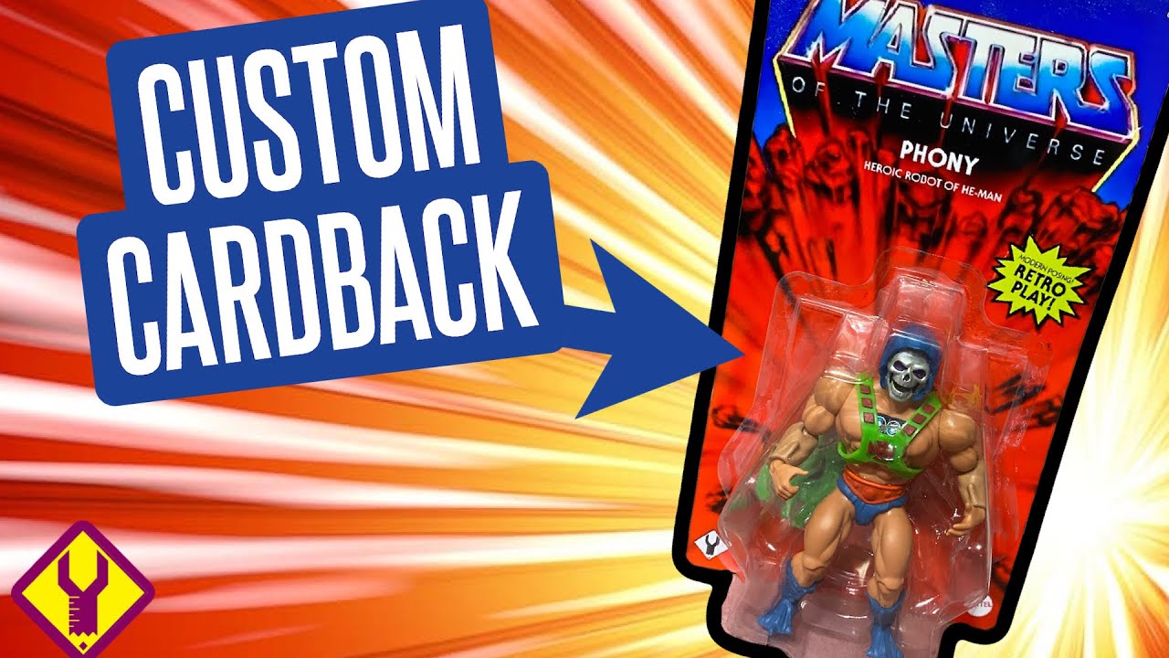 How I made a CUSTOM CARDBACK for my Custom Figure YouTube