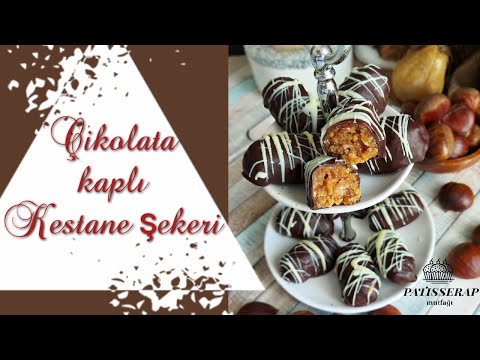 Çikolatalı Kestane Şekeri yapımı (en kolay tarif) / Candied Chestnut