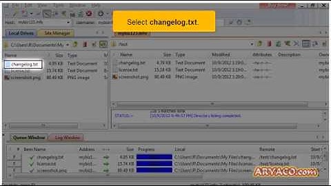 Uploading files using CuteFTP