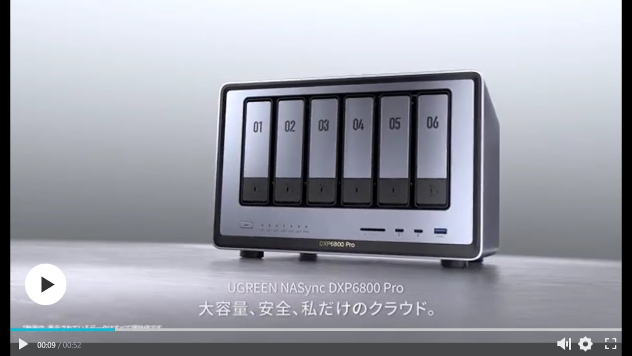 UGREENのNAS「UGREEN NASync DXP6800 Pro」をメモリとM.2 SSD増設で