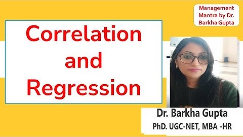 Correlation And Regression/ Difference/objective/ applicability/statistic/in hindi by Barkha Gupta