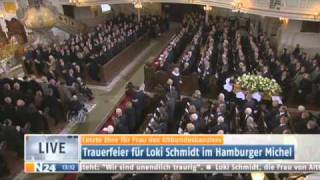 Trauerfeier für Loki Schmidt(†91)  im Hamburger Michel 8/8