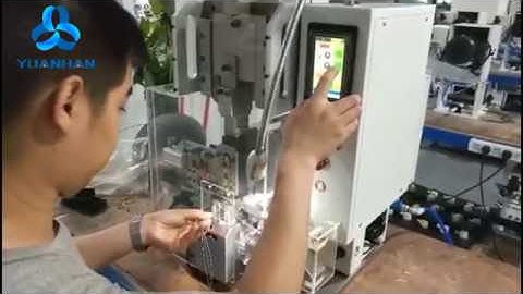 Semi automatic wire stripping and crimping and seal insertion machine