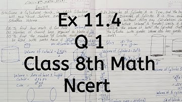 Ex 11.4, Q 1, Chapter 11, Mensuration, Class 8 Math