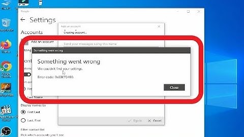 How To Fix Mail Error : We Couldn
