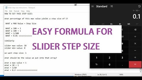 how to set sliders step size in MATLAB