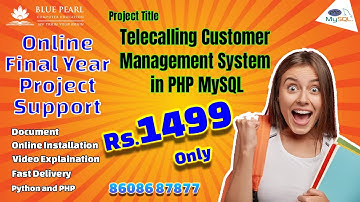Tele calling customer management system in PHP and MYSQL #fullstackwebdevelopment #course #madurai