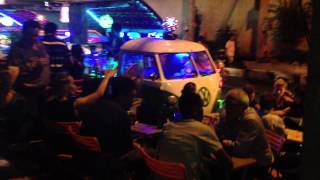 VW vans as street bars in Bangkok