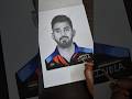 KL RAHUL'S portrait sketch ❤️🫠🙏#art #shorts #trending #viralvideo