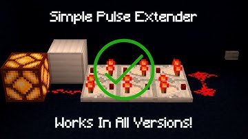 Simple Pulse Extender Circuit / Minecraft Tutorial