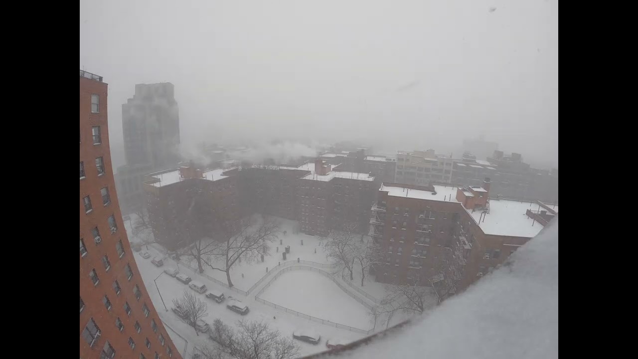 Time Lapse: Snowstorm Fern in Queens NYC Jan 25, 2026 (22 min version)