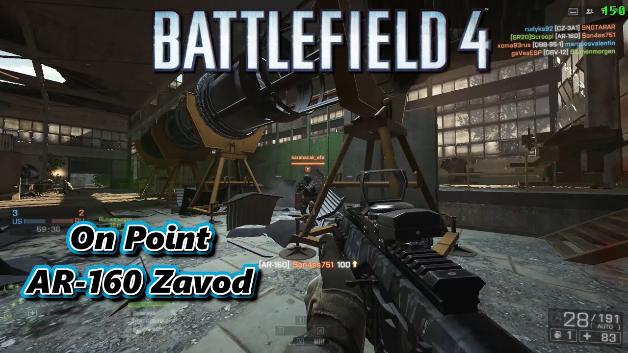 On Point - AR-160 TDM Zavod Gameplay - Battlefield 4