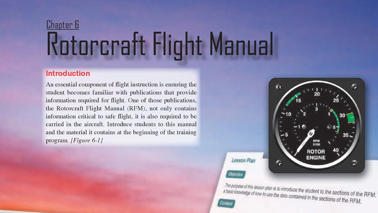Chapter 6 Rotorcraft Flight Manual FAAH80834, Helicopter