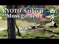 VR180  京都観光 嵐山 西芳寺(苔寺) "秋,紅葉,苔の庭園" Japan KYOTO Arashiyama Saihoji Temple "Japanese garden of moss"