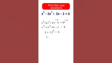 Polynomial equation fast solution trick.