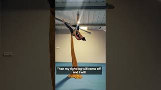 Corkscrew - intermediate move #aerialsilks #silkstutorial