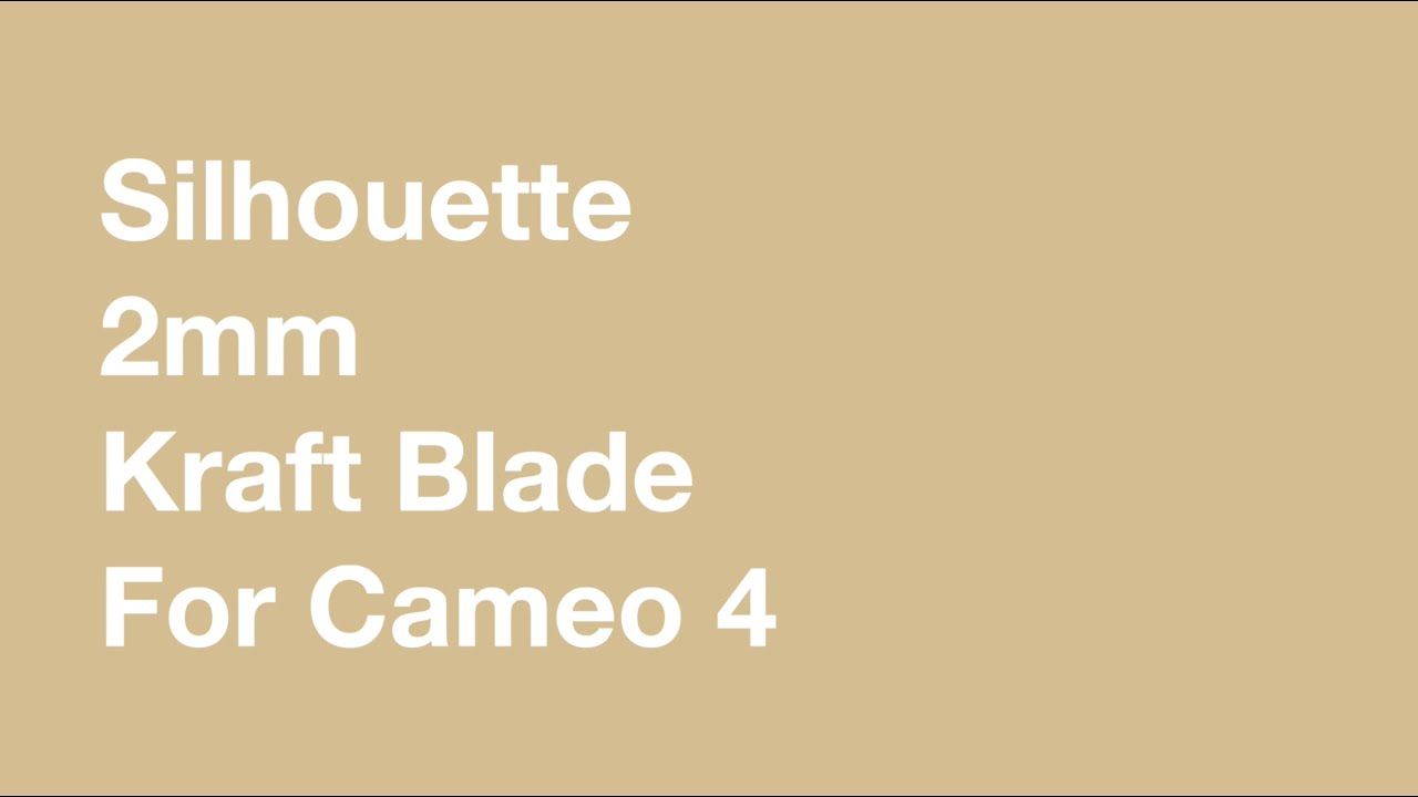 Silhouette Cameo 4 & Portrait 3 Manual Deep Cut Blade - 2mm