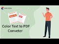 How to Convert Colorful Text Documents into PDF Using Convertez.co
