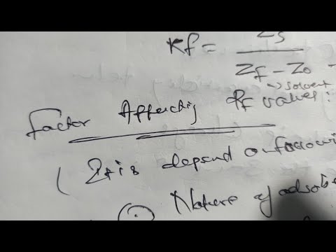 Factor affecting Rf value TLC ( Thin layer chromatography ) uses only #Studywithme