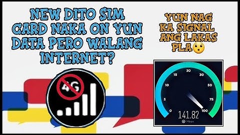 New DITO Sim Card naka ON yun DATA pero walang internet? APN settings tutorial | James Vizcarra TV