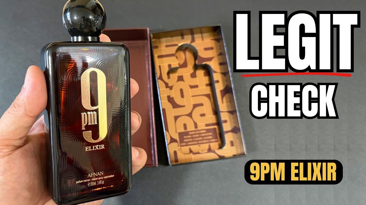 Afnan 9PM Elixir Authenticity Check | Box & Bottle Details in 4K | No ...